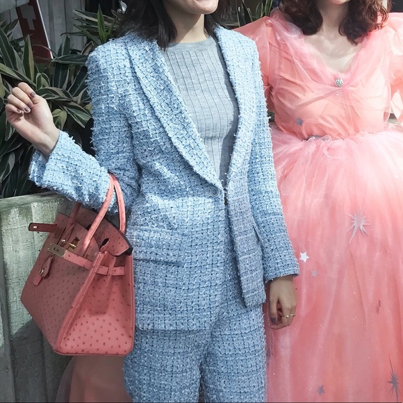 chanel pink jacket 2019